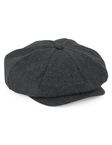 B-B629-Melton Wool Baker Boy Cap